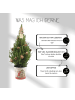 NatureNest Weihnachtsbaum mit Beleuchtung Pineconelight im Weihnachtsmann-Topf  