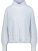 monari Langarm-Strickpullover mit Seitenschlitzen in ice blue