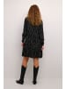 Kaffe Kleid KAevity Regular fit in Black/Grey Graphic Simili