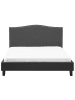 Beliani Doppelbett mit LED MONTPELLIER in Grau - (W) 191 x (H) 122 x (L) 214 cm