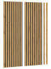 xonox.home Akustikpaneel 2er Set  (B/H/T: 40x120x2 cm) in anthrazit und Eiche Nachbildung