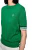 MARC CAIN SPORTS  Kurzärmeliger Strickpullover "Rethink Together" in Bright Emerald New