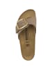 Birkenstock Pantolette Madrid Big Buckle Nubukleder schmal in lila