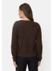 Camel Active Strickjacke mit gerader Passform in Braun