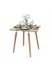 relaxdays Esstisch in Natur - (B)75 x (H)75 x (T)75 cm