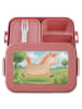 Mr. & Mrs. Panda Lunch Box Pferd Springen Design ohne Spruch in Rot Pastell