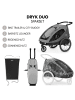 Hauck 2in1 Fahrradanhänger Sparset Dryk Duo - für in grau1