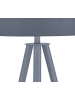 SalesFever Stehleuchte 154 cm Stativ dreibeinig Echtholz furniert und Textilschirm in Grau