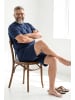 Men Plus Langer Schlafanzug in navy blau