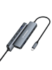 Wozinsky Wozinsky WHBC10Y4S USB-C 6-in-1 Hub 4K 100?W PD, grau in Grau