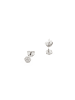 Luxenter Ohrringe aus 925er Feinsilber mit Brillanz-Zirkonia, rhodiniert – Oris