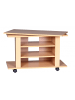KADIMA DESIGN TV HiFi Bank OREGON Fernsehtisch drehbar & rollbar 75 x 38 x 51