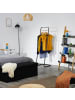 relaxdays Kleiderständer in Schwarz/ Natur - (B)41 x (H)140 x (T)41 cm