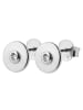 Adeliás Damen Ohrringe – Ohrstecker aus 925 Silber mit Zirkonia in silber