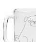 Mr. & Mrs. Panda Gravur Bierkrug Mops ohne Spruch in Transparent