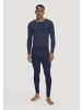 Hessnatur Hessnatur Longpants PURE FUNCTION aus Bio-Merinowolle und Seide in graphitblau