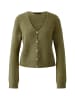 Oui Strickjacke in burnt olive