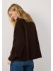 More & More stylishe A-Shape-Caban-Jacke in espresso brown