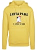 F4NT4STIC Hoodie Santa Paws Christmas Cat in taxi yellow