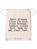 Mr. & Mrs. Panda Tasche Wahre Prinzen töten für... mit Spruch in Creme