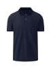 FYNCH-HATTON Poloshirt in Two-Tone-Optik in Navy