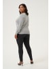 KAFFE curve Strickpullover KCankia Regular fit in Grey Melange