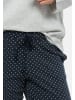 Schiesser Schlafanzug Organic Cotton in Blau gepunktet / Grau
