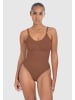 SMILODOX String Bodysuit Nysa in Braun