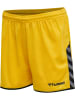 Hummel Hummel Poly Kurze Hose Hmlauthentic Multisport Damen Leichte Design Schnelltrocknend in SPORTS YELLOW/BLACK