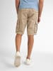 Petrol Industries Cargo-Shorts mit Gürtel Azure in Braun
