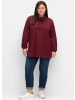 sheego Sweatshirt in weinrot
