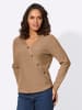 WITT WEIDEN V-Pullover in camel