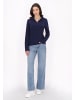 myMo Damen Fleecepullover in Marine