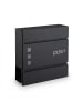 relaxdays Briefkasten in Schwarz - (B)37 x (H)37 x (T)12 cm