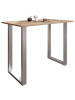 VCM  Holz Bartisch Stehtisch Xona 140x80 in Silber / Sonoma-Eiche