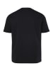 Men Plus Kurzarm T-Shirt in schwarz