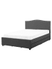 Beliani 6-tlg Doppelbett MONTPELLIER in Grau