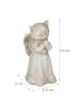 relaxdays Katzen-Grabschmuck in Creme - (B)8,5 x (H)18 x (T)9 cm