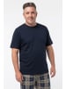 Men Plus Langer Schlafanzug in navy blau