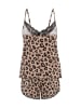 LASCANA Shorty in braun-schwarzer Leoprint