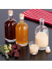 relaxdays 12 x Flasche in Transparent - 500 ml