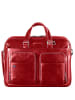 Piquadro Blue Square Aktentasche III Leder 39 cm Laptopfach in rot