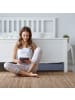 relaxdays 3 x Unterbettkommode in Grau/ Transparent - (B)100 x (H)14 x (T)45 cm