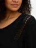 sheego Langarm-Pullover in schwarz