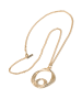 collezione alessandro Lange Kette " Kreis " in golden