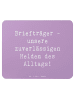 Mr. & Mrs. Panda Ostergeschenk Spruch Briefträger Helden mit Spruch in Lavendeltraum