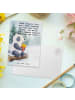 Mr. & Mrs. Panda Postkarte Panda Winter Pommes Design mit Spruch in Weiß