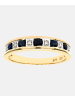 Diamant L'éternel Eternity-Ring aus 375 Gelbgold mit Diamant mit Saphir