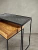 KADIMA DESIGN Wohnzimmertisch | Mango/Stein, 2er Set, Industrial
