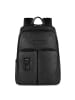 Piquadro Harper Rucksack RFID Leder 40 cm Laptopfach in black